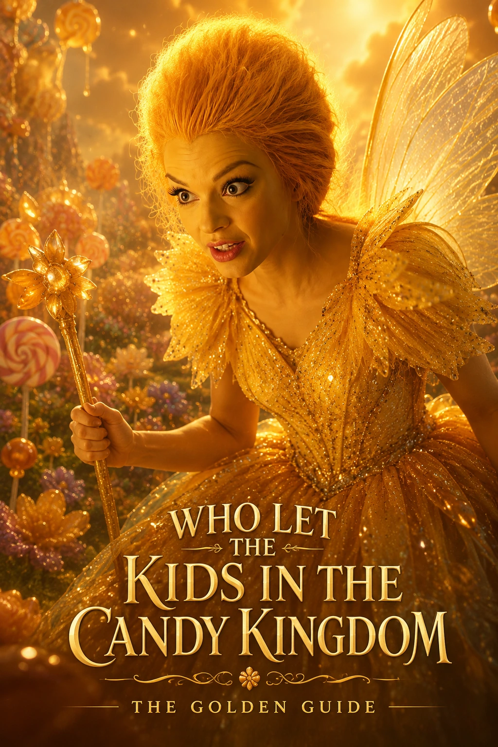 The Golden Guide in radiant gold with wings and a crystalline wand.