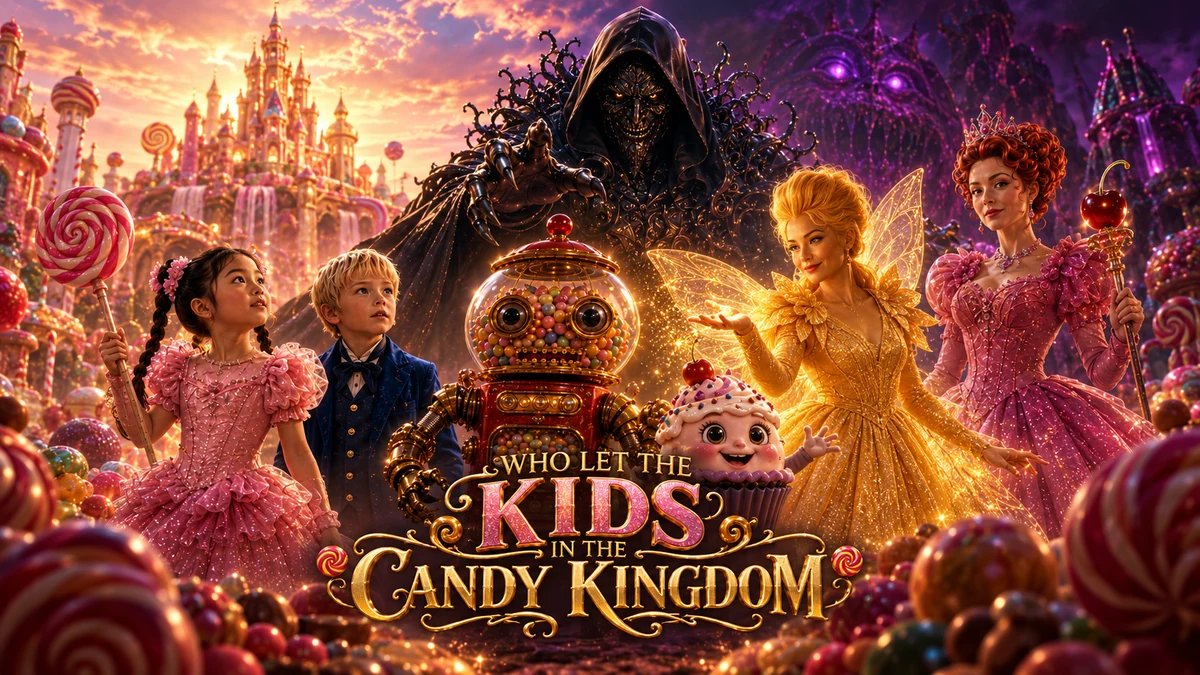 Who Let the Kids in the Candy Kingdom flagship key art.