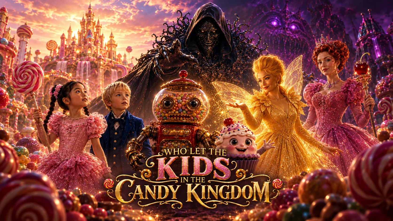 Who Let the Kids in the Candy Kingdom — visuel cinématographique d'ensemble